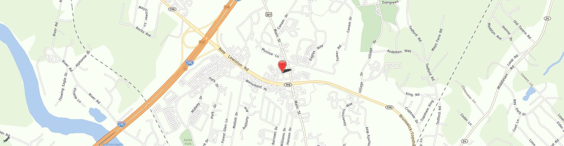 Location Map: 4 Union Park Rd #8 Topsham, ME 04086